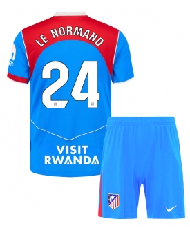 Atletico Madrid Robin Le Normand #24 Maglia Gara Terza Repliche 2025-26 Bambino Maniche Corte
